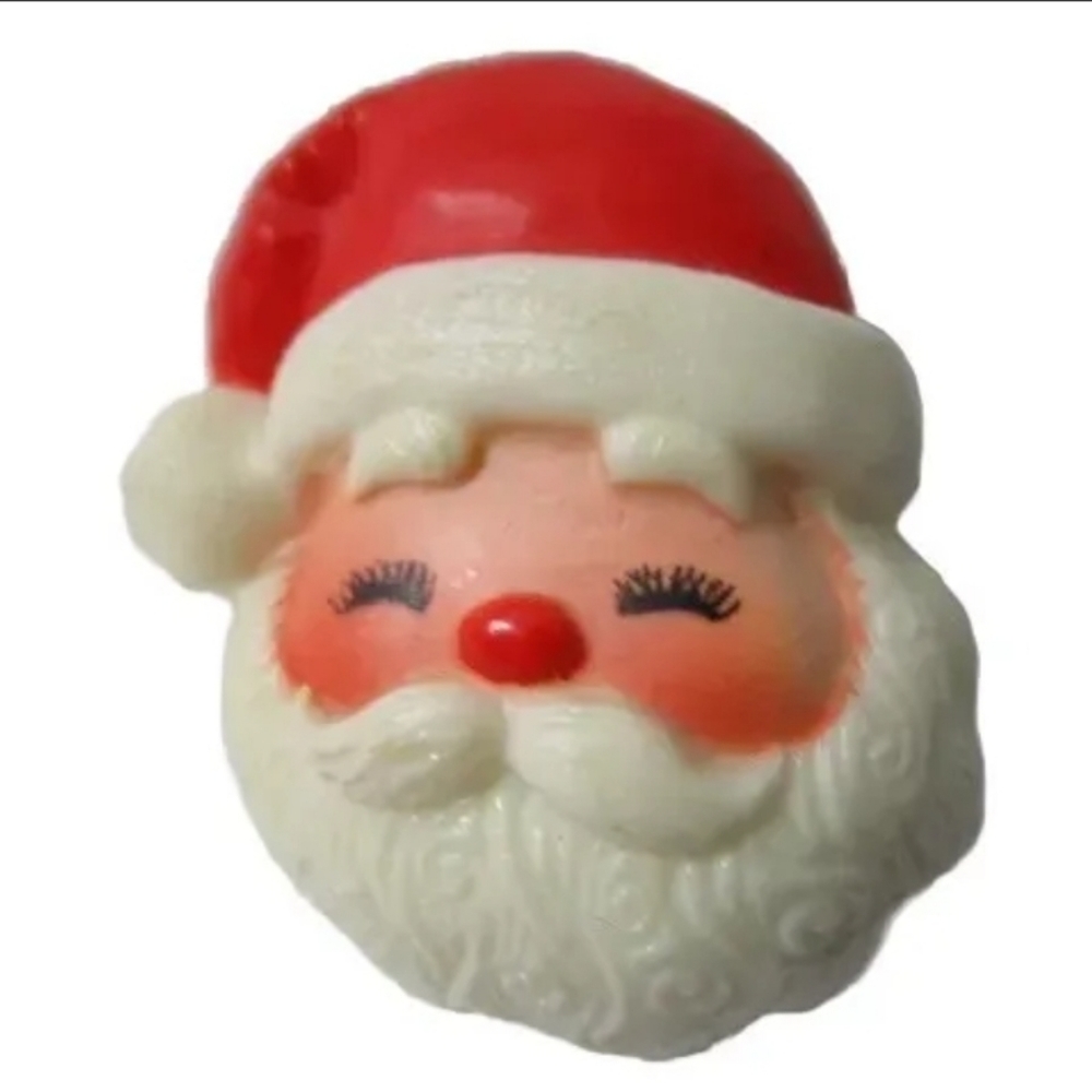 1981 Hallmark SANTA Christmas Pin Brooch Vintage